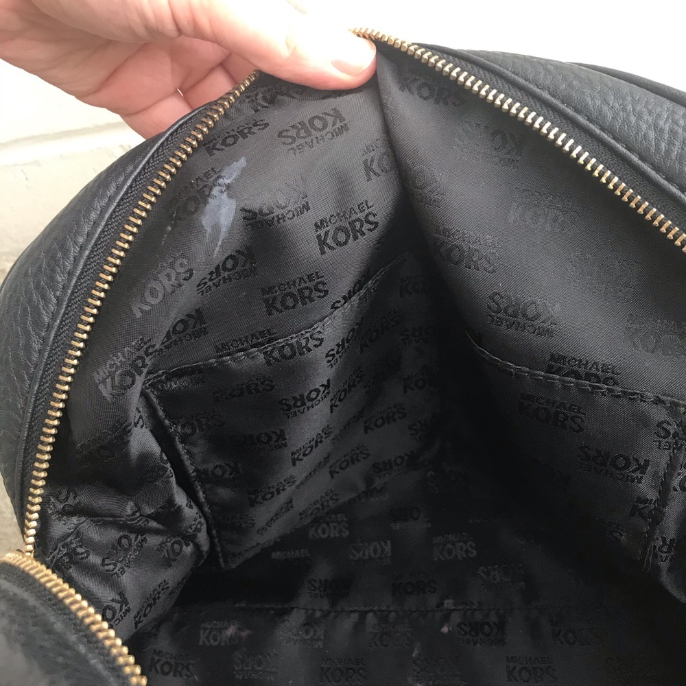 MICHAEL Michael Kors Black Knox Leather Satchel - Picture 12 of 14